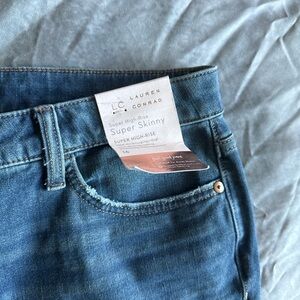 LC Lauren Conrad Blue Skinny Jeans